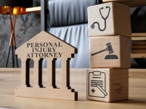 Personal,Injury,Attorney,Sign,And,Cubes,As,A,Concept,Of